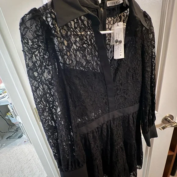 Alice + Olivia Black Lace Long Sleeve Dress. Brand new with tags. is  available for purchase on au PAY Market - Imported Goods Online Store  Co.Ltd. | au PAY Market - Online Shopping Site